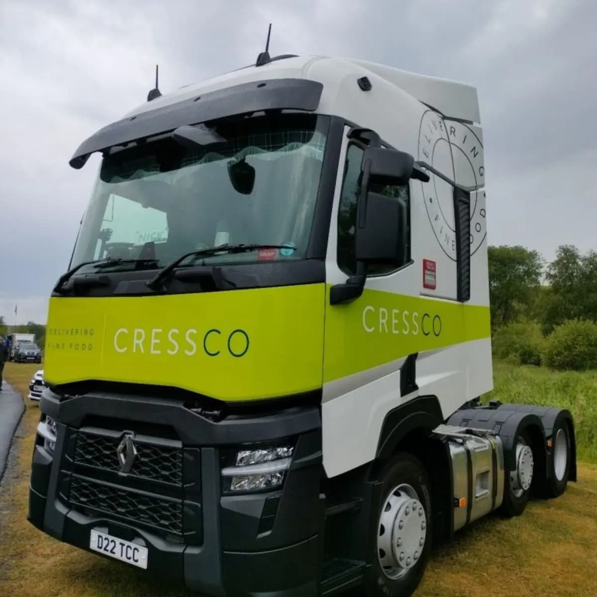 Cress Company CRESSCO Delivering Fine Food HGV used in Dynamon ZERO electrification case study
