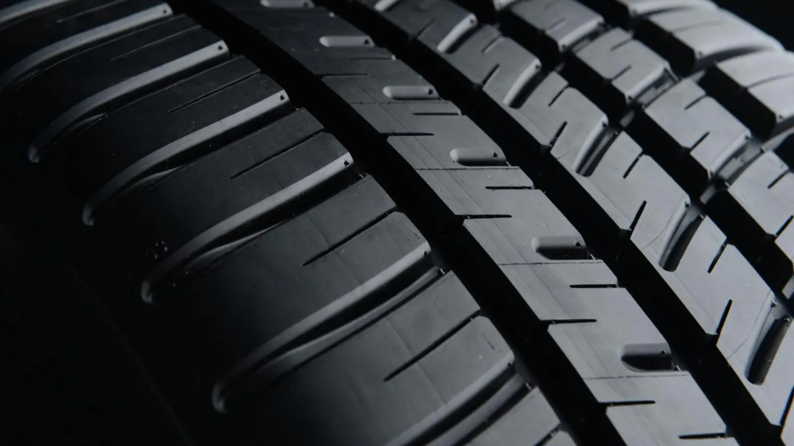 Close-up of HGV tyre tread — rolling resistance and fuel efficiency